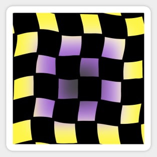 Checker Board - Nonbinary Pride Sticker